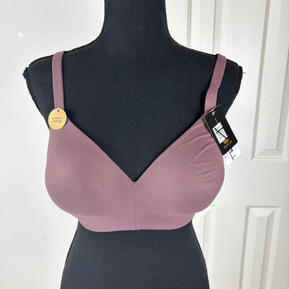 Wacoal How Perfect Wire‎ Free T-Shirt Bra 852189 Mauve Purple Womens 36D NEW